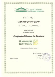 Giardiniere Certificato 2012